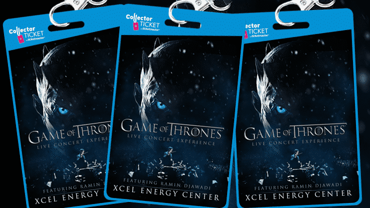 game of thrones collector ticket 2018