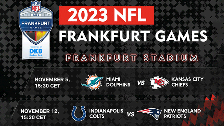 Die NFL kommt 2023 mit zwei Spielen im November nach Frankfurt! | Alle Infos & Tickets