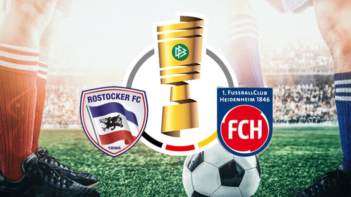 In der 1. Runde des DFB-Pokals trifft der Rostocker FC im Ostseestadion auf den 1. FC Heidenheim.