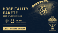 Hospitality Pakete für das NFL-Spiel 2025 in Berlin ab sofort verfügbar