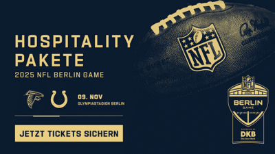 Hospitality Pakete für das NFL-Spiel 2025 in Berlin ab sofort verfügbar